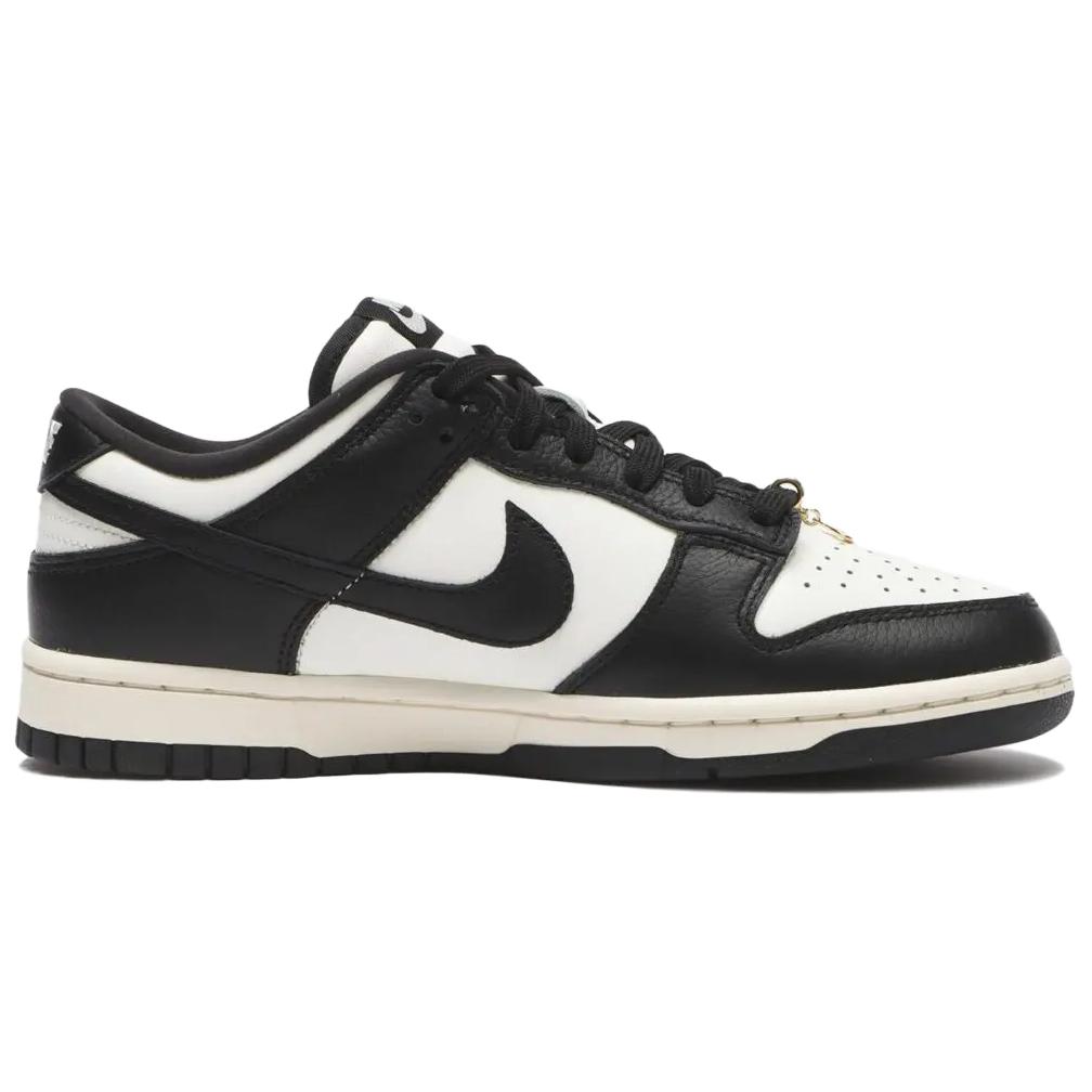 Nike Dunk Abriebfeste Low-Top Skateboard Schuhe Damen Schwarz Weiß HQ7487-100