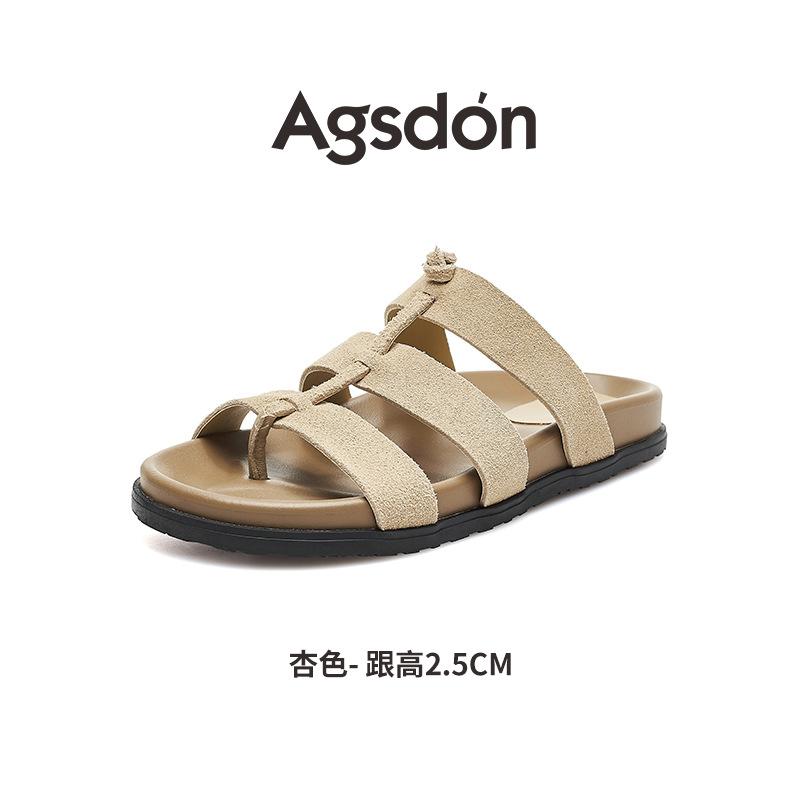 Augustus Denboken slippers women's 2025 new summer wear with skirts, light and not tired, Roman cool slippers