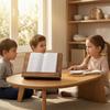 Wooden Book Stand Freestanding Desktop Foldable Desk Easel for Readers, Students,