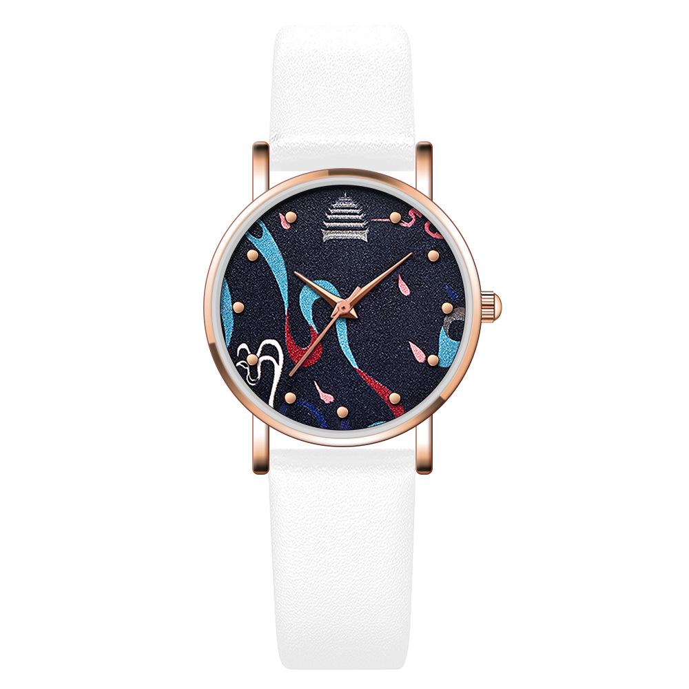 New Fashion Women's Watch Digital Quartz Watch Women's Belt Watch Elegant Student Women's Watch