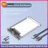 Xiaomi Transparent External Hard Drive Enclosure 2.5 Inch HDD SSD Case Micro-B To USB 4TB Harddisk Boxs Compatible UASP SATA III Laptop