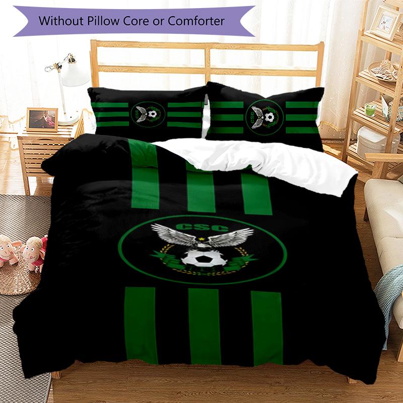 CSC 3pcs Bedding Set Duvet Cover Closure Includes 1 Duvet Cover & 2 Pillowcases for All Seasons Bedroom Home Dorm Decor
