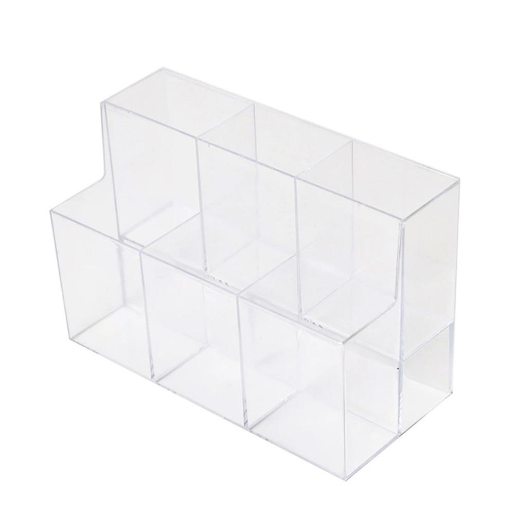 

1pc Transparent Beverage Bag Storage Box,Heavy-Duty Space-Saving Vertical Storage Bin with Top Access Door and Bottom Tray