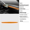 For Tesla Model Y Model 3 2019-2023 Italy Suede Wrap Dashboard Panel Trim Cover Sticker Protector Pad Car Interior Accessories