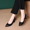 sapatos femininas women cute pointed toe high quality wine red slip on stiletto heel shoes lady black work shoes ab685