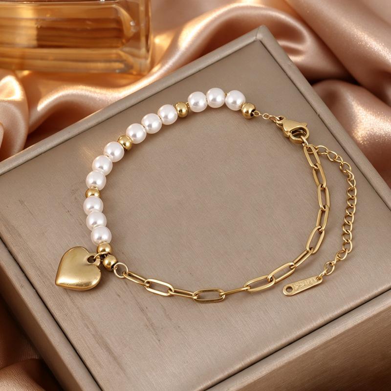 18K Gold Plated Titanium Steel Bracelet - Colorfast, Stylish, and Versatile Stainless Steel Jewelry