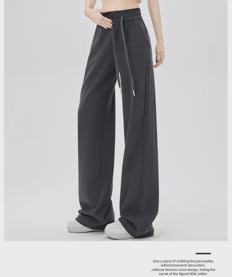 2024 Women's High-Waist Drape Wide-Leg Sweatpants - LuLu Style Trend