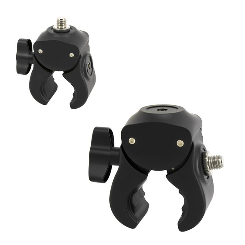Klemme mit Doppel-1/4-Gewinde für 13-47mm Klemmbereich Universelle Handy-Kamera-Foto-Studio-Halterung Clip