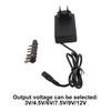 Universal 30W 3V 12V Adjustable Voltage Power Adapter With 6 Connectors
