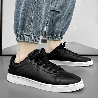 Mode skor Herr Vita Sneakers Mjuka Skor Snörskor oxfords Casual Ballerina Skor utomhus svart Läder Herrskor manliga skor