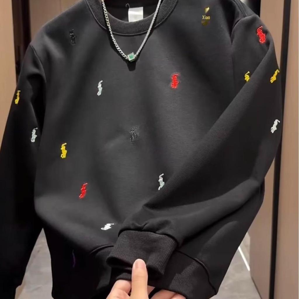 2025 Men's Trendy Spring/Autumn Hoodie: Cool Streetwear Embroidered Long Sleeve Top