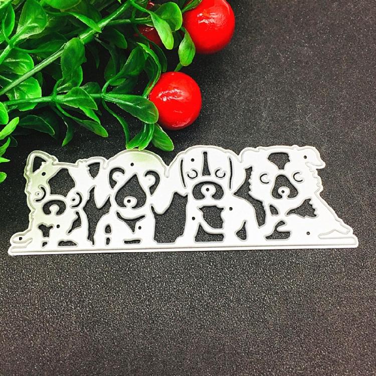Cute Dog Animal Metal Cutting Dies DIY Stamp Embossing Scrapbooking Photo Album