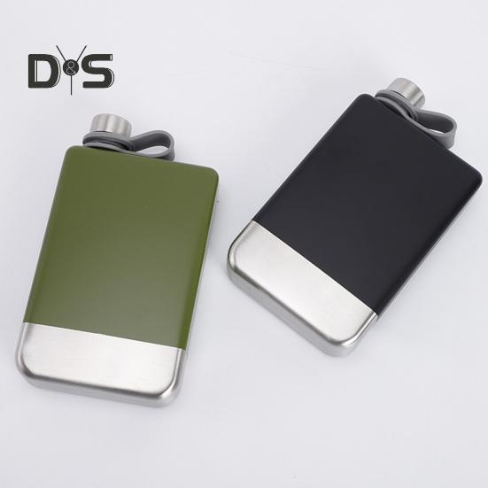 9 Oz Leak-proof Hip Flask with Screw Down Cap 304 Tour Whiskey Wine Hip Flask for Travel