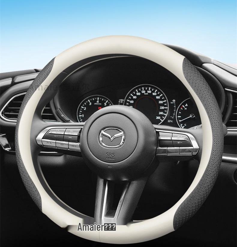 Echtes Leder Lenkradbezug für Mazda 3, Atenza 6, CX4, CX5, CX30