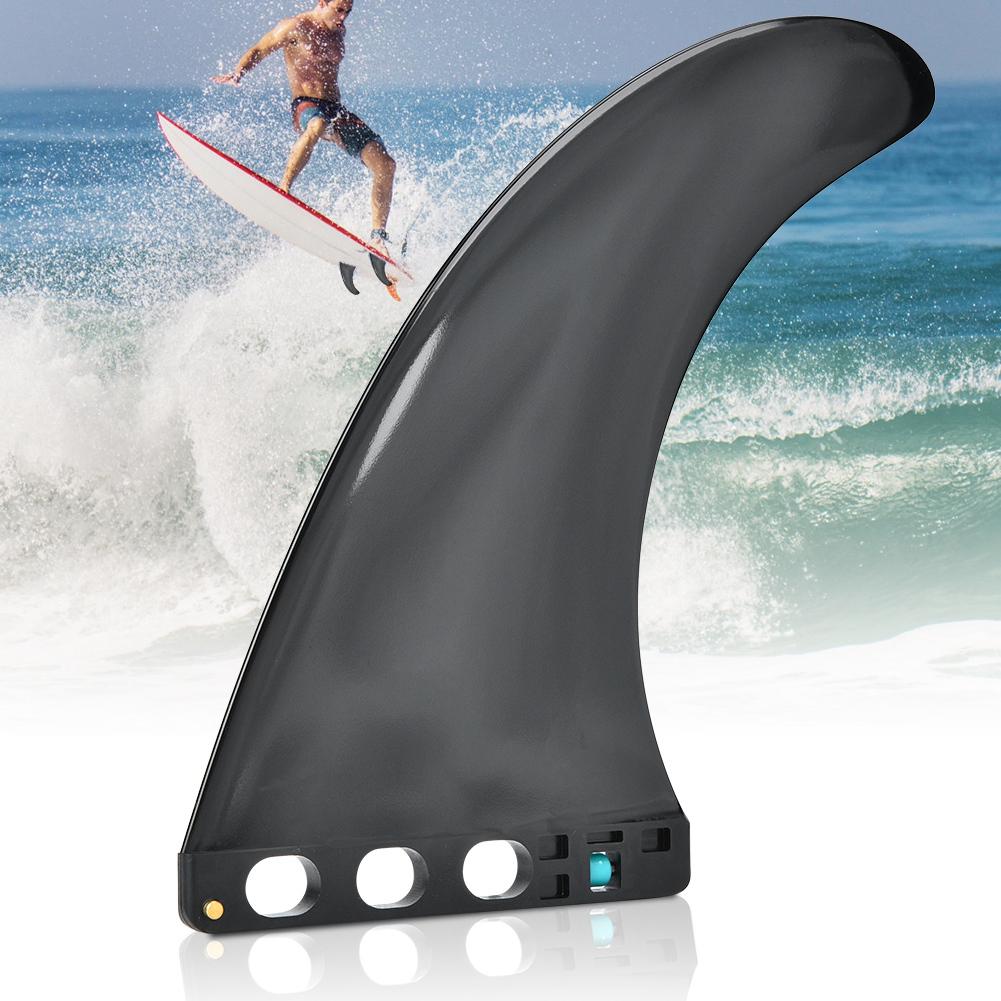 9 Zoll Erhöhung Heckruder Geteilt Surfen Surfbrett Kanus Finnen Zubehör Schwarz