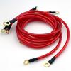 LEXOR Reinforced Earthing Cable, Universal 5-piece Set, Fuel Economy, Torque, Noise Reduction, Terminal, Includes Mounting Screws, Engine, Red
