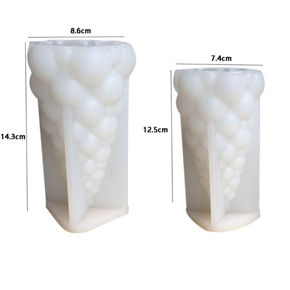 Conical Shaped Soap Mold Bubble Tip Christmas Tree Candle Mold Party Decoration   Scented