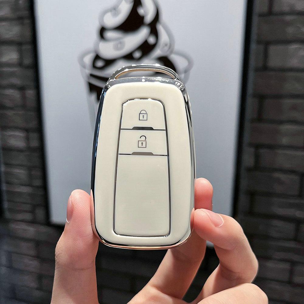 TPU Car Key Case Cover Shell Fob For Toyota Corolla Prius Camry CHR C-HR RAV4 Altis Land Cruiser Prado Keyless