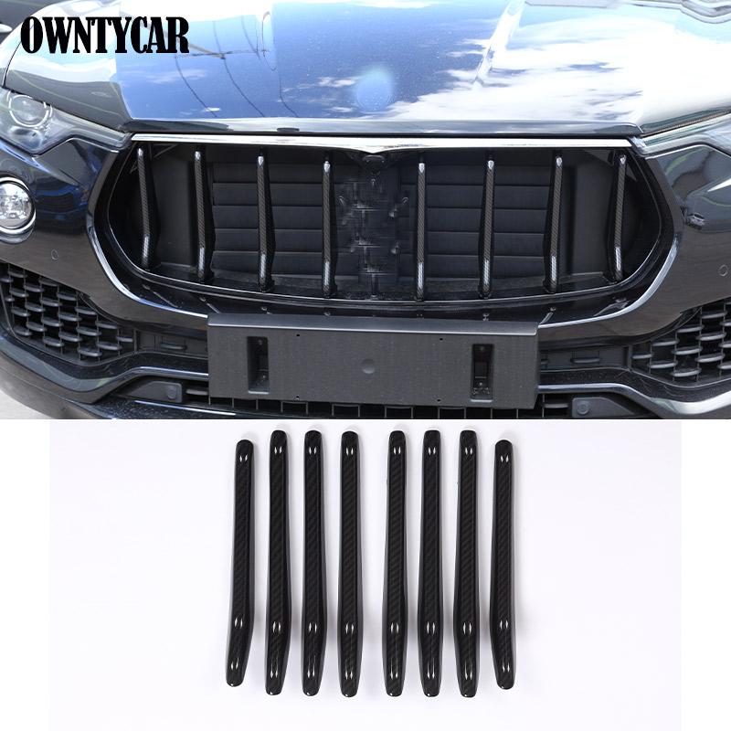 ABS Carbon Fiber For Maserati Levante 2016-2025 Car Glass Lifting Navigation Decoration Steering Wheel Button Frame Cover Trim