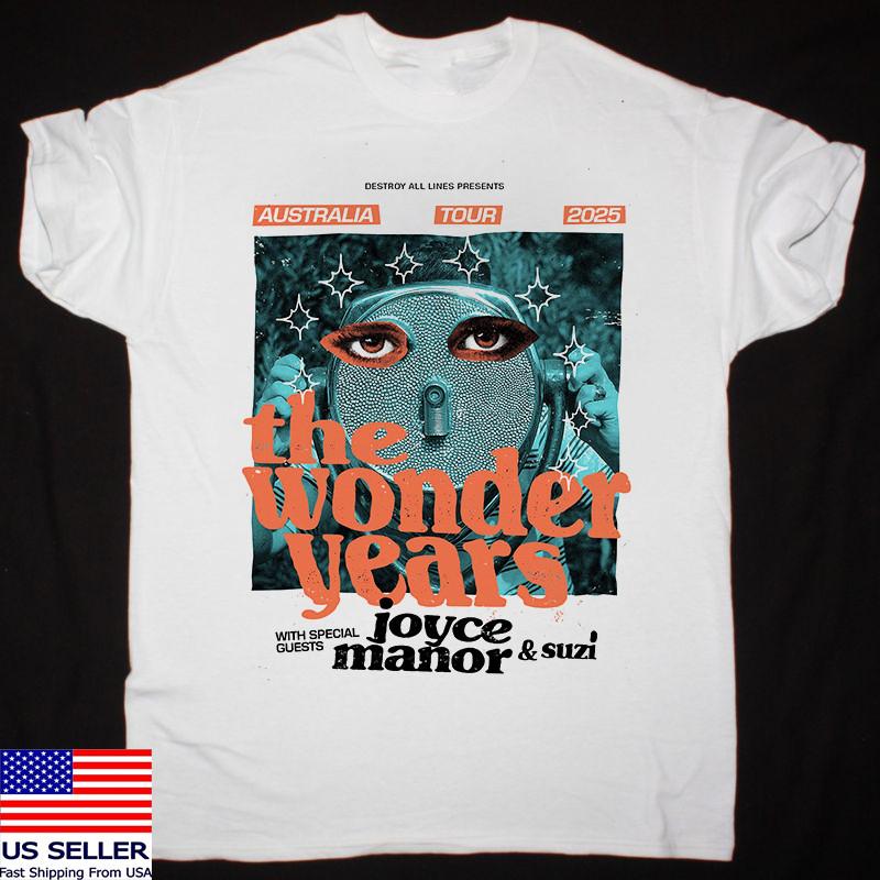 The Wonder Years Australia tour with Joyce Manor T SHIRT FULL SIZE S-5XL Unisex T-Shirt