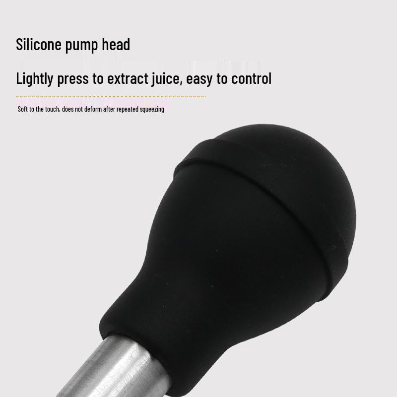 BBQ Tools Kitchen Gadgets: Turkey Seasoning Pump & Silicone Dropper with Cleaning Brush