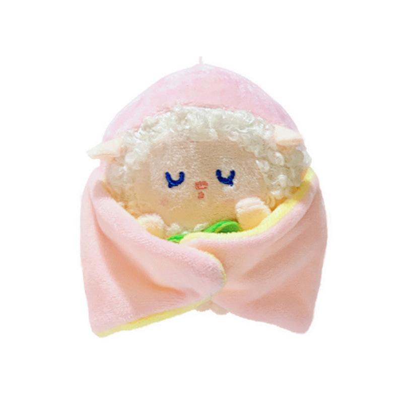 Cartoon Kreative Geschälte Frucht Lamm Puppe Greifautomat Abschluss Feiertagsgeschenk Schlüsselanhänger Plüschpuppe