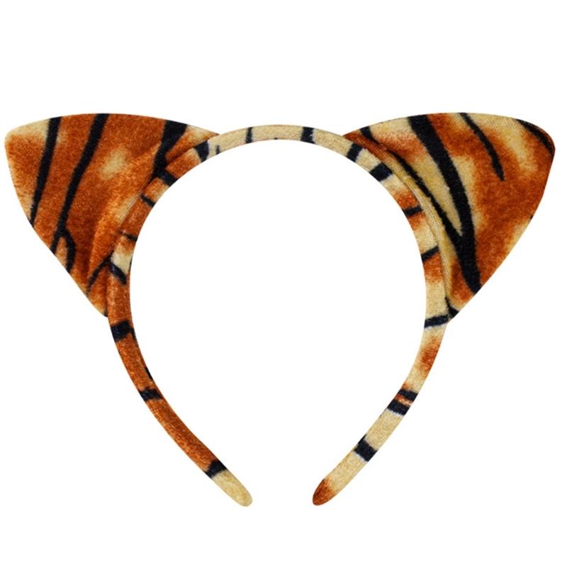 Kid Animal Costume Set Include Animal Ear Headband Tail Nose Bowtie Skirt Halloween Animal Leopard Animal Outfit