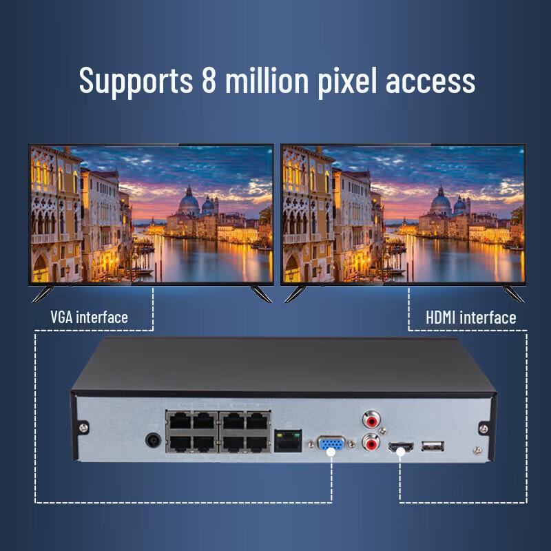 

Dahua 8-Channel 8MP POE NVR CN plug (adapter included)