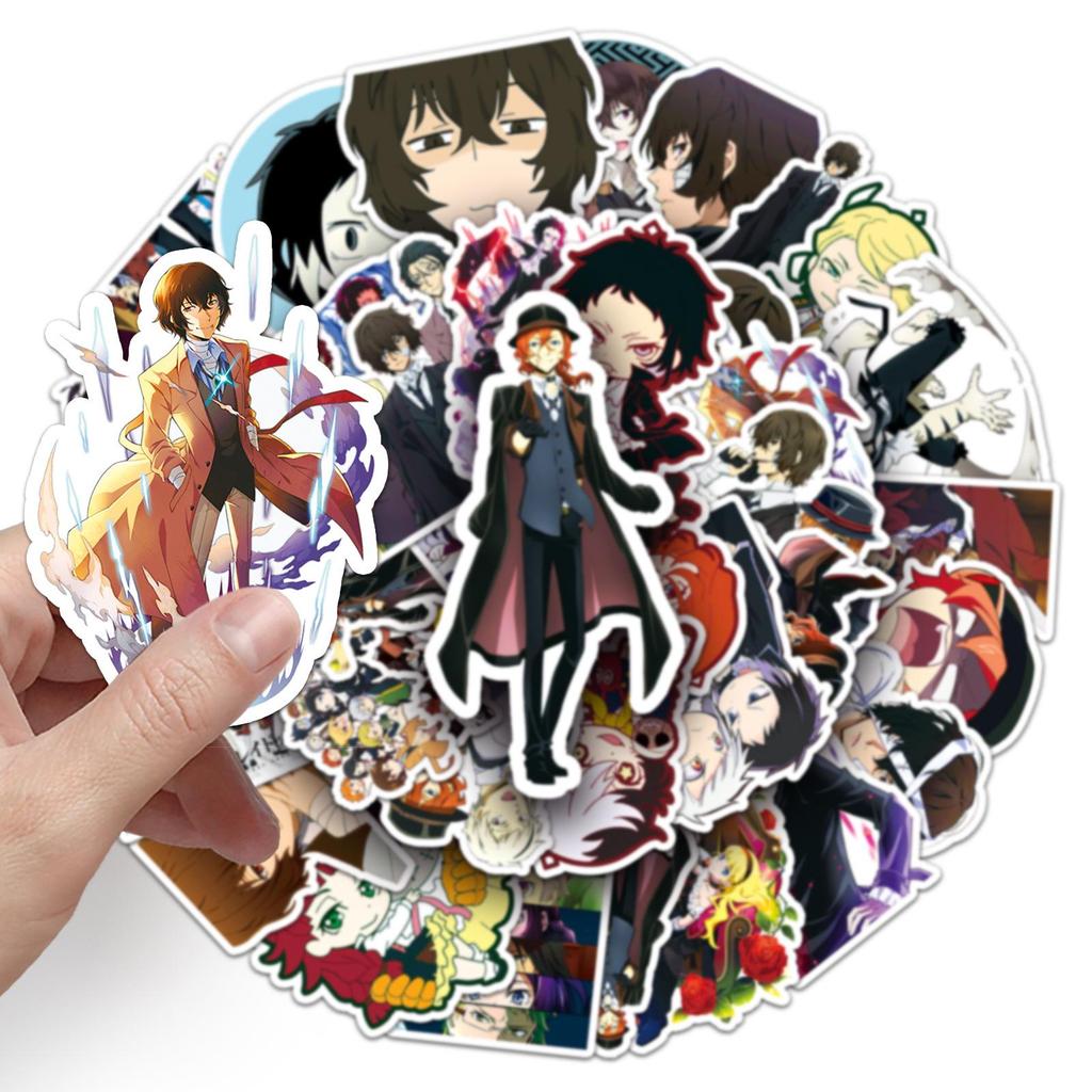 50 Bungo Stray Dogs Anime Stickers - Waterproof Journal, Luggage, Phone Case Decoration
