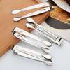 2pcs Stainless Steel Coffee Sugar Tongs BBQ Grill Tongs Kitchen Tools