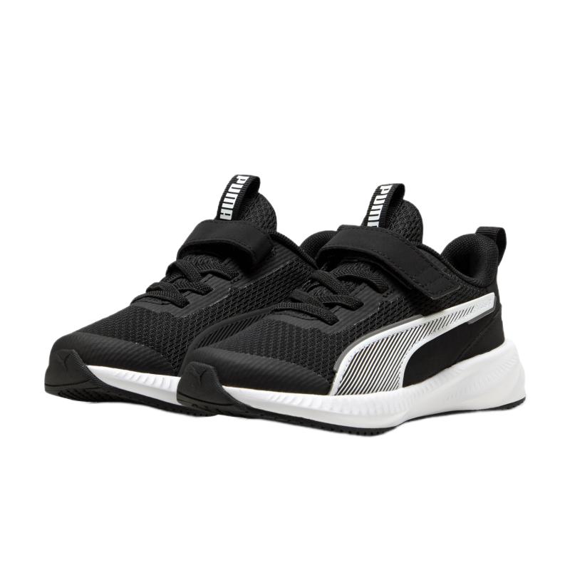 Puma Flyer 3 Ac Ps Comfortable Low Top Kids Running Shoes Kids Running Shoes Black White 401527-01