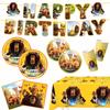 Beaver Birthday Decorations Beaver Party Accessories Cups Ballons Plates Birthday Party Backdrops Hot Anime Decorations
