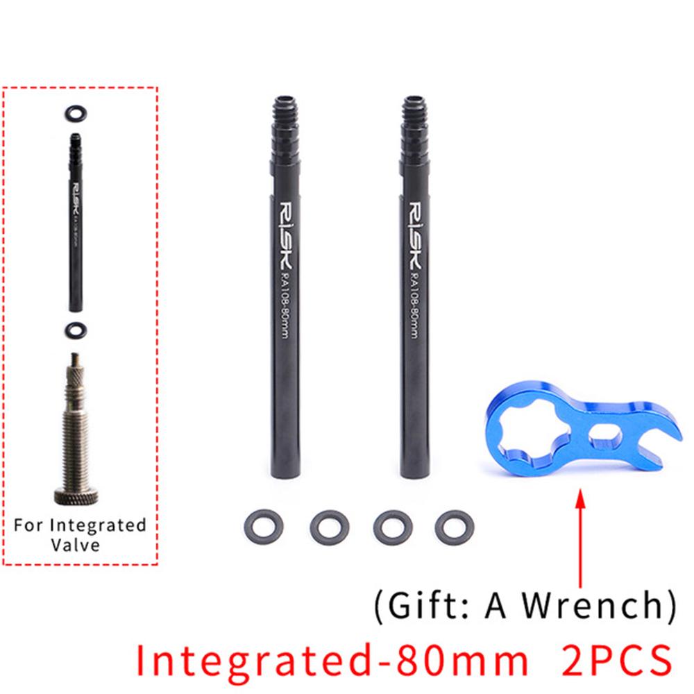 With Wrench Removable Bicycle Parts Bike Accessories Inner Tubes Valve Extension Valve Extender