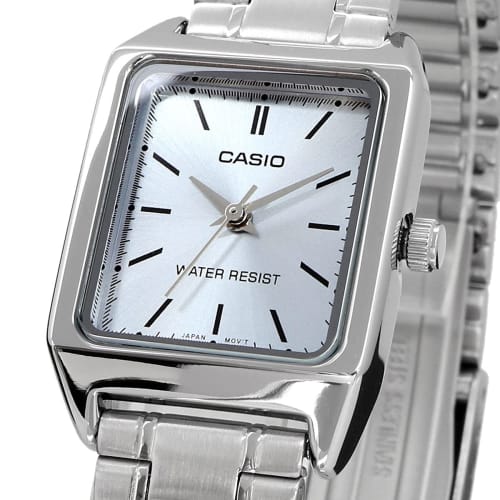Casio Standard Quartz Women's Watch LTP-V007D-2EUDF Ice Blue Metal Band Overseas Model