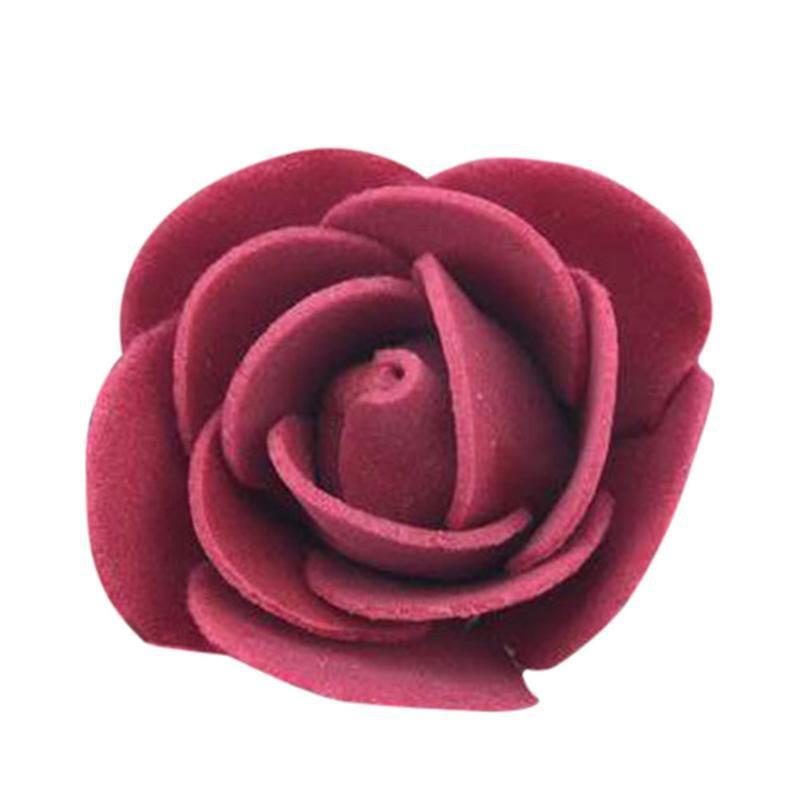 100Pcs 3.5cm Artificial Flower Foam PE Rose Heads DIY Valentine's Day Roses Wedding Candy Box Decoration