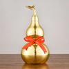 Smooth Copper Gourd Ornament with Cover Wealth Gourd Figurine Gossip Gourd Crafts  Living Room