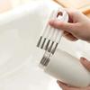 Multifunctional Flexible Gap Cleaning Brush Multi-Function Cup Brush Soft Brush Keyboard Cleaner Household Car Cleaning Tool White&Grey