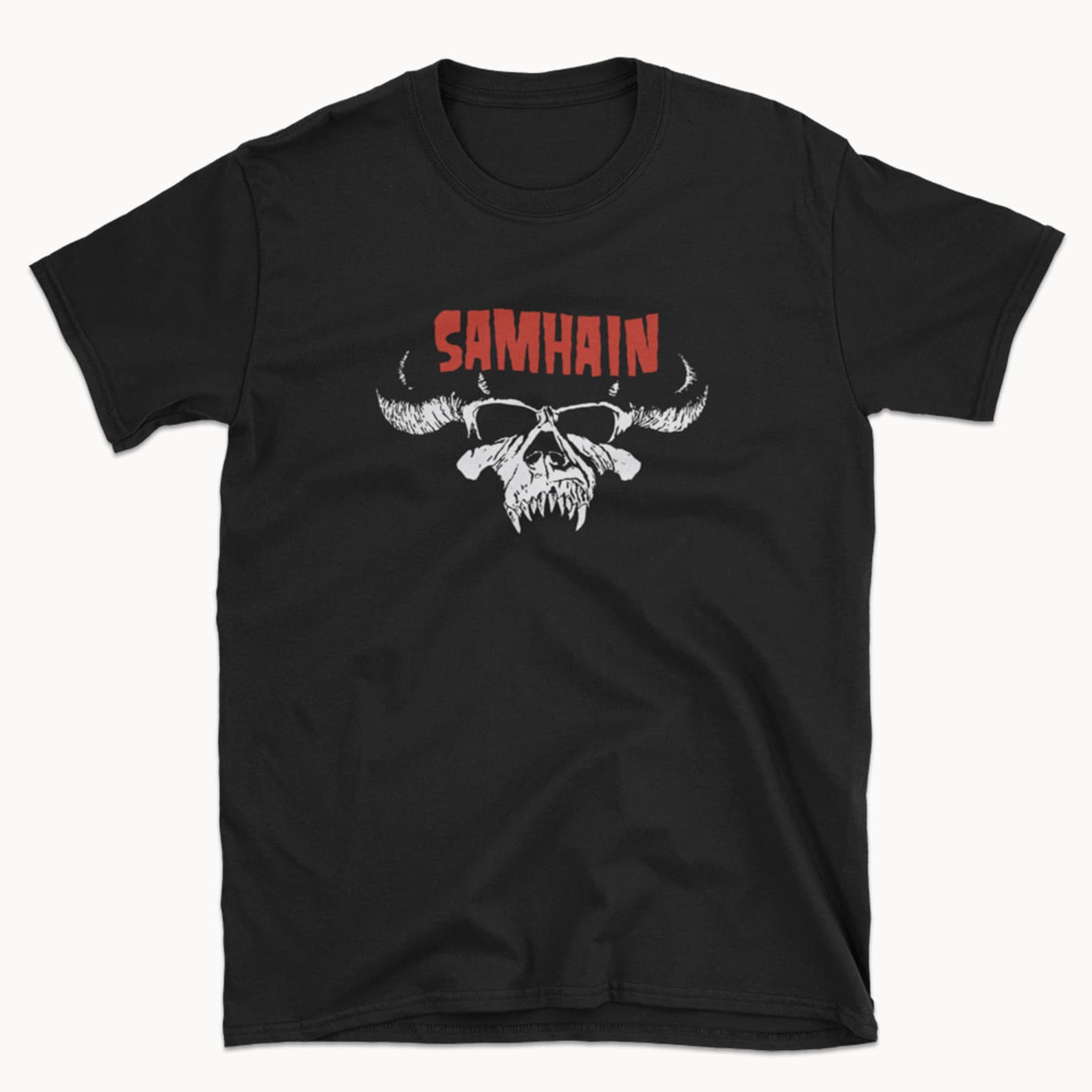 Samhain Skull T shirt: Classic Unisex Tee 2XL
