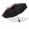 Disney Elsa,Anna,Olaf Manual Opening and Closing Umbrella - 8-Rib Reinforced Folding Design, Lightweight and Portable, Suitable for Daily Bu