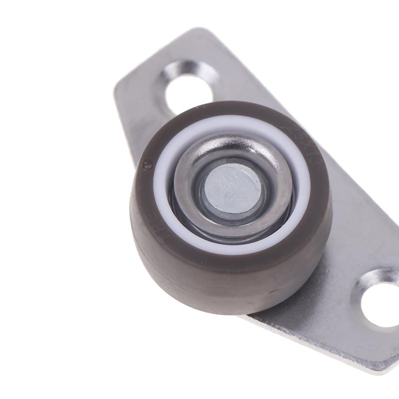 1/4Pcs Silent Rubber Casters, Drawer Wheels, For Furniture Kitchen Cabinet Table ,Of Side Installation Low Profile Replace Wheel
