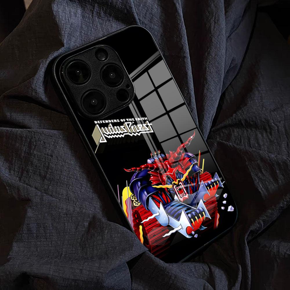 Band J-Judas Priest-Music Phone Case For IPhone 17 Pro Max 15 Pro 16 14 Plus 12 13 Mini 11 Pro Shockproof Glass Cover