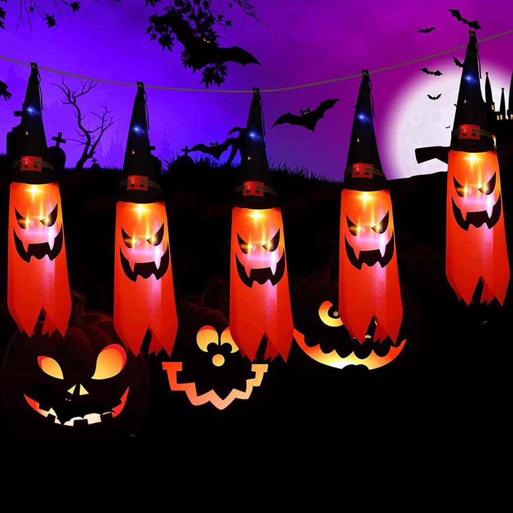Halloween Funny Light String LED Battery Box Light String Skeleton Carnival Festival Party Yard Festival Decoration, Without Battery