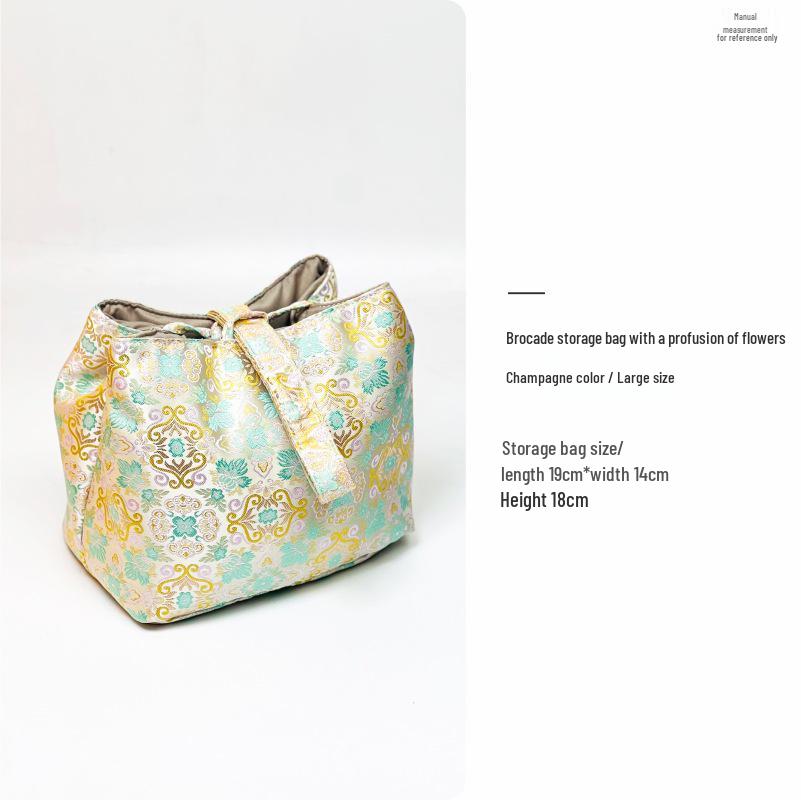 Chinese Style Portable Tea Set Storage Bag - Travel Tea Ceremony Gaiwan Bag