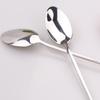 1PC Round Dinner Dessert Long Coffee Stainless Steel Handled Tea Teaspoon  Spoons