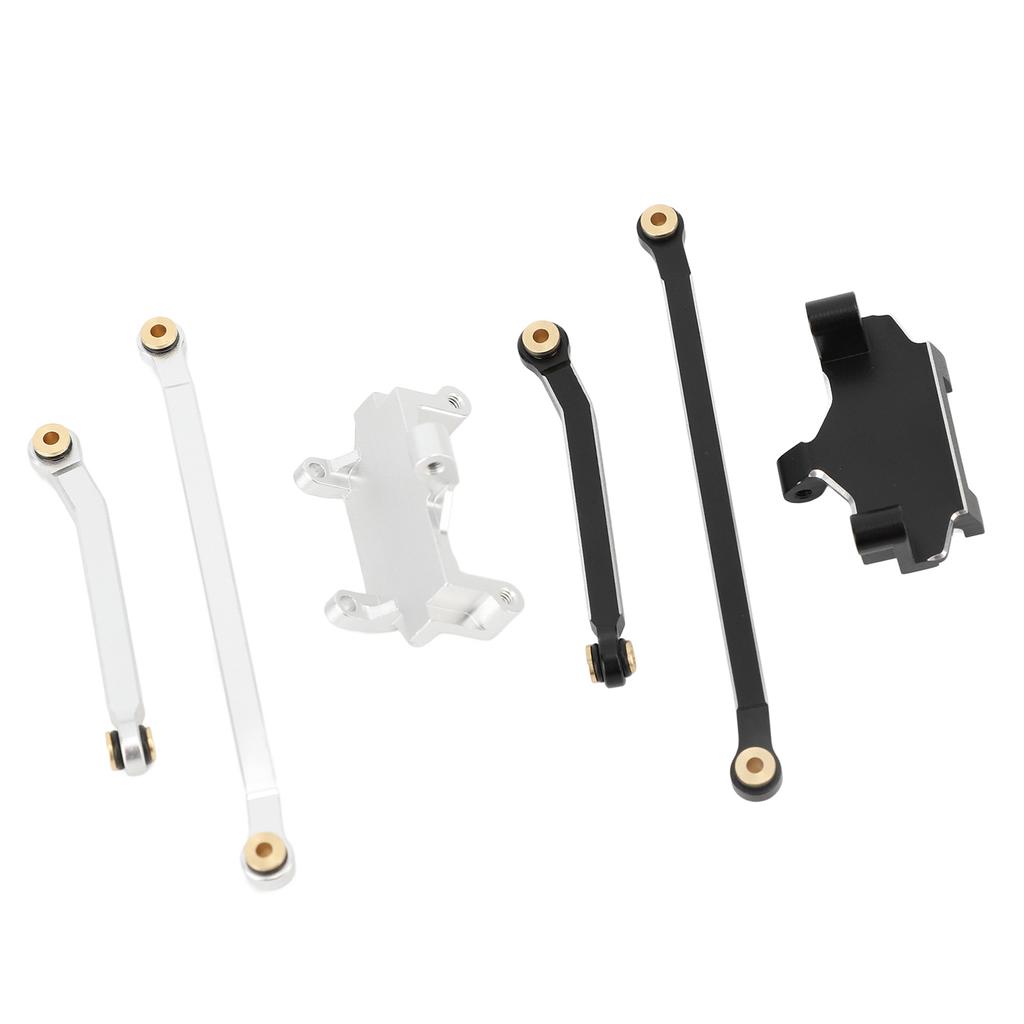 Servo Mount Steering Links Set Aluminum Alloy RC Car Steering Servo Mount Upgrade Parts for HOBBYPLU