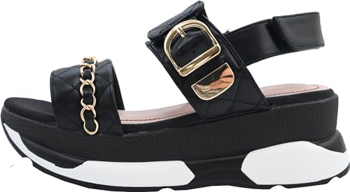 Yosuke Women's Sandals, Black, Size 23.0 Cm, 4450045