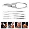 Crab Cracker and Tools Set Stainless Steel Lobster Crab Seafood Cracker with 4 Forks for Home Party