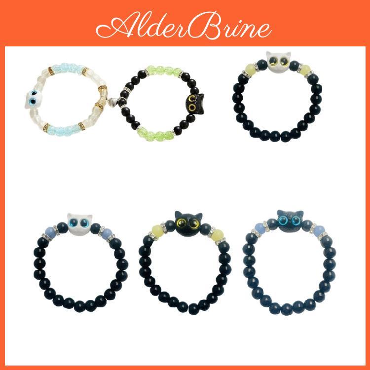 Lightweight Bracelet Glowing Charm Kitten Resin Wristband Hand Chain Friendship Jewelry For Couples Kitten Lovers