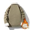 Popular trendy brand thickened cotton-padded clothes, men's jackets, men's stand-up collars thickened lamb wool cotton clothes, piled thick styles