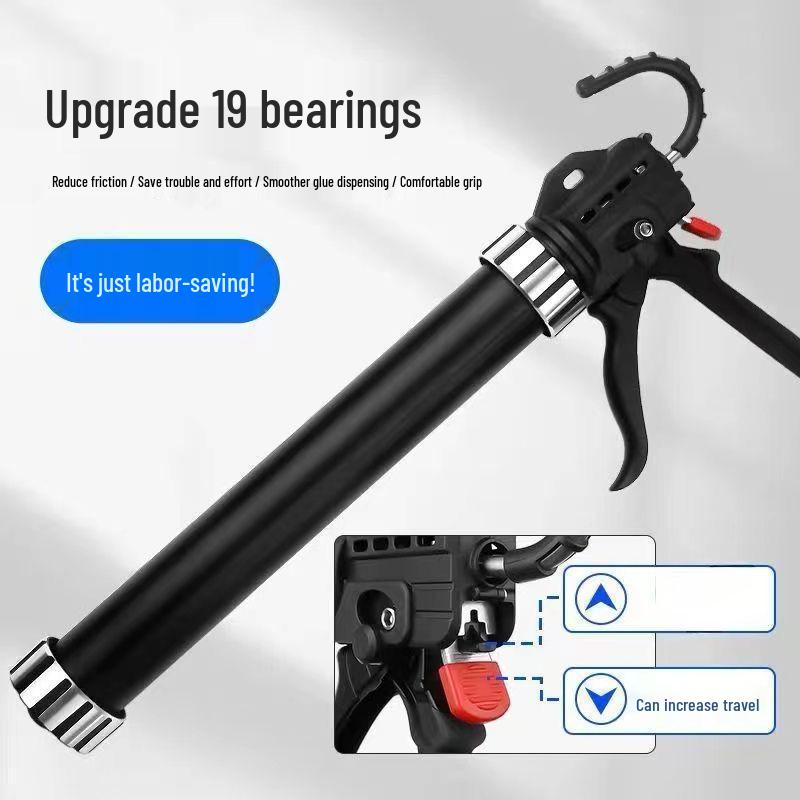 

19-Bearing Glass Sealant Adhesive Gun: Automatic, Labor-Saving, Soft Sealant Dispensing Tool